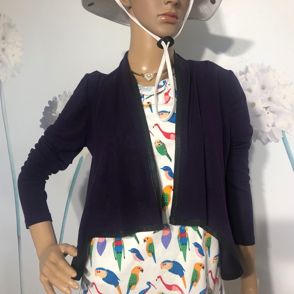 Short lightweight sweater purple
